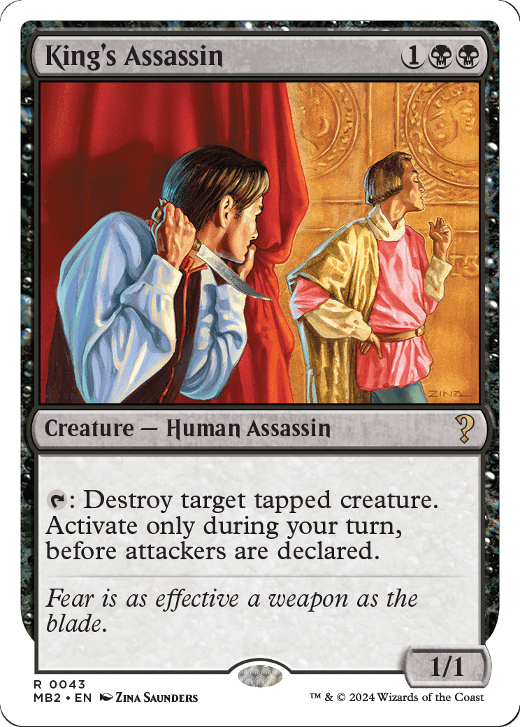 King's Assassin (White Border) (MB2-043) [Mystery Booster 2]