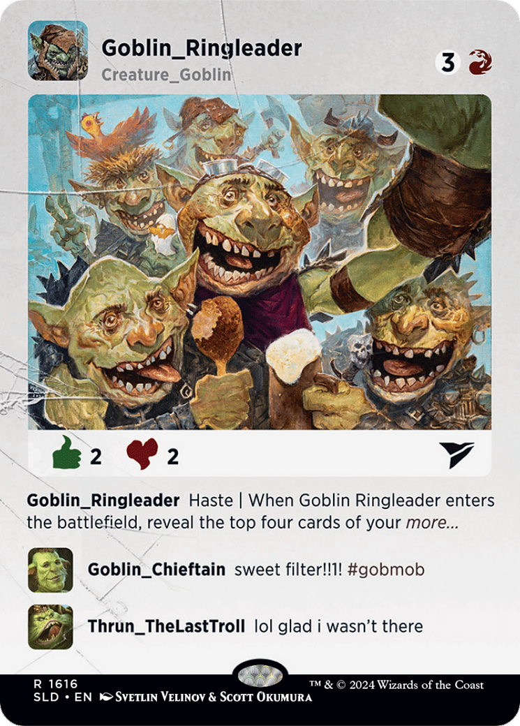 Goblin Ringleader (SLD-1616) (Borderless) [Secret Lair Drop]