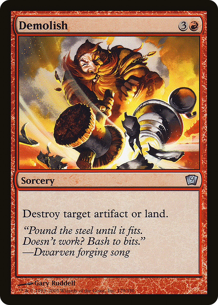 Demolish (9ED-179) [9th Edition] Foil