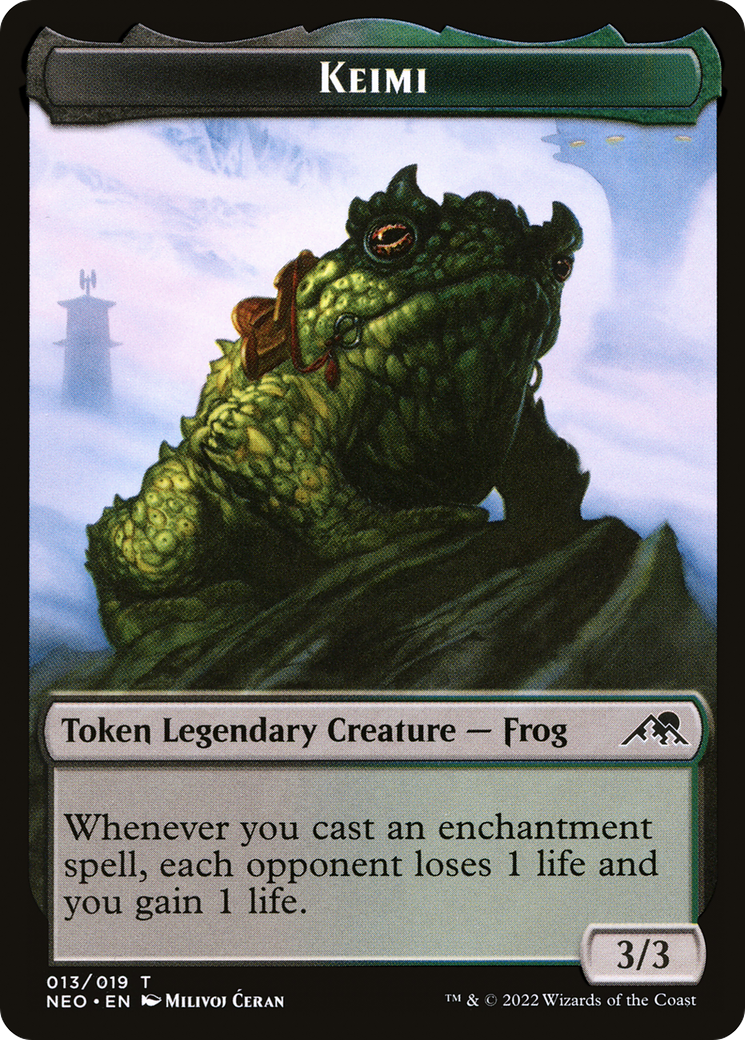 Keimi Token (NEO-013) [Kamigawa: Neon Dynasty Tokens] Foil