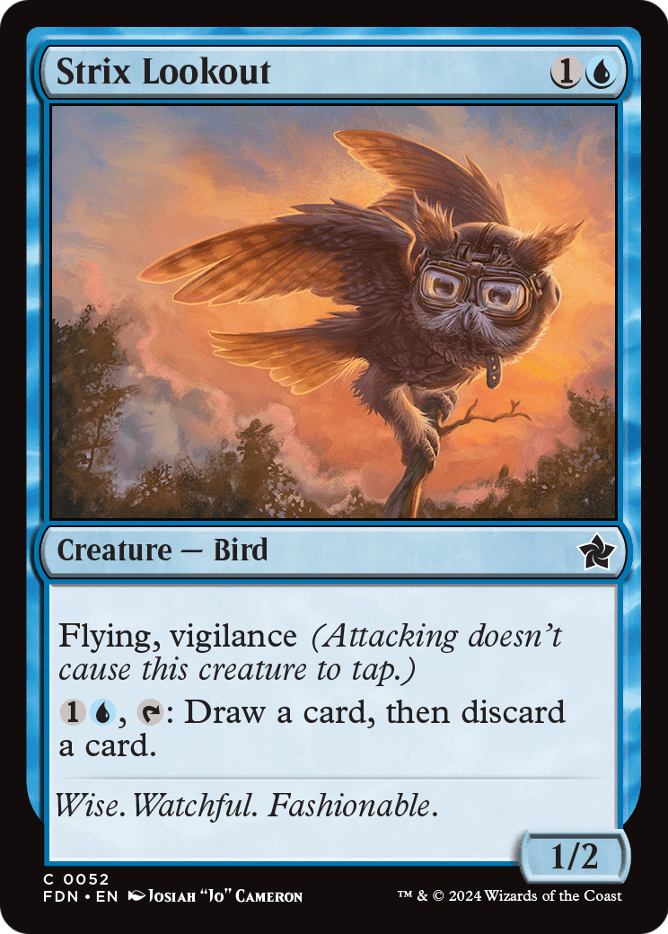 Strix Lookout - Foil [Foundations]
