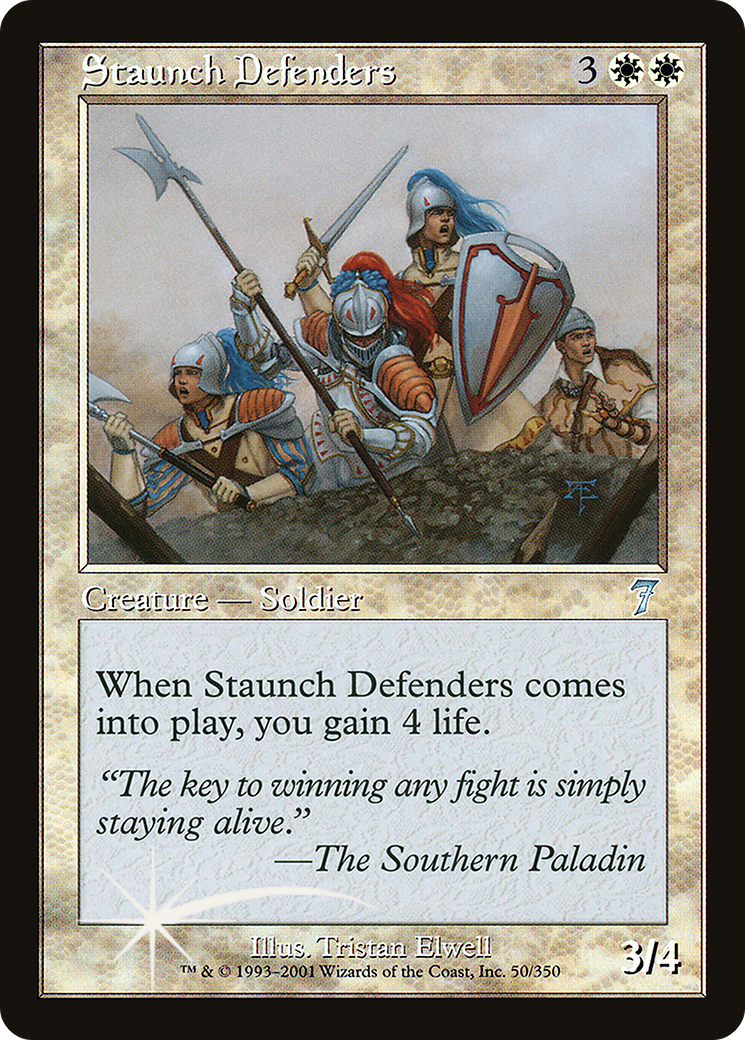 Staunch Defenders (7ED-050) [7th Edition] Foil