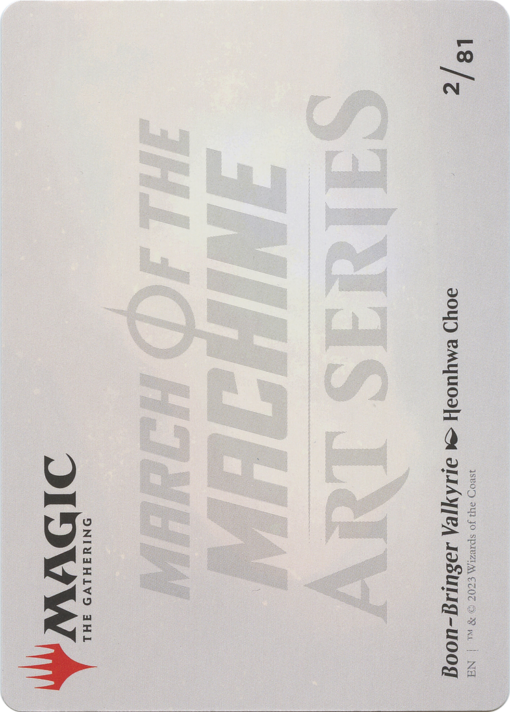 Boon-Bringer Valkyrie // Boon-Bringer Valkyrie (AMOM-002) (Borderless) [March of the Machine Art Series] Foil