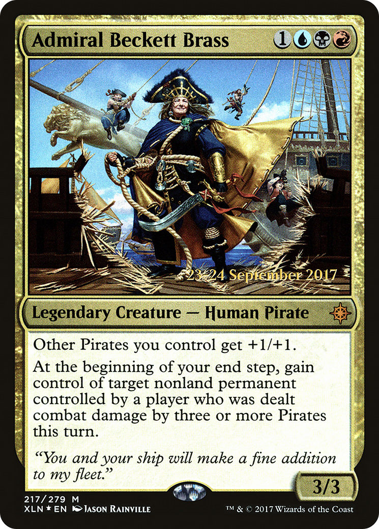 Admiral Beckett Brass (PRE-217) [Ixalan Promos] Foil