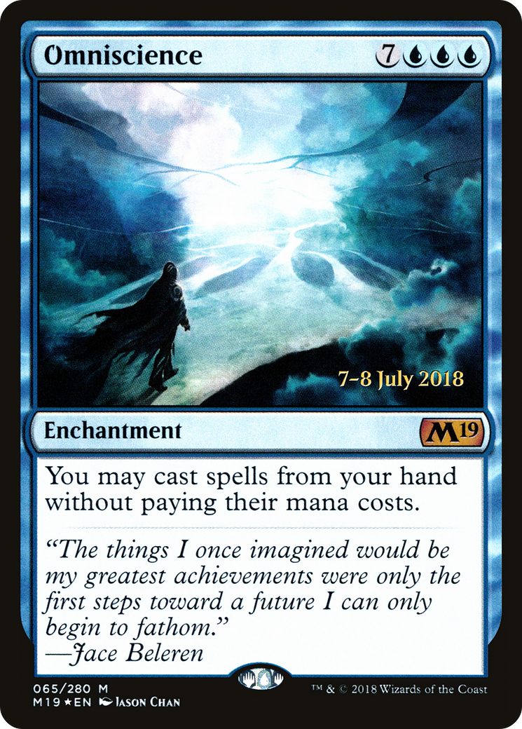 Omniscience (PRE-065) [Core Set 2019 Promos] Foil
