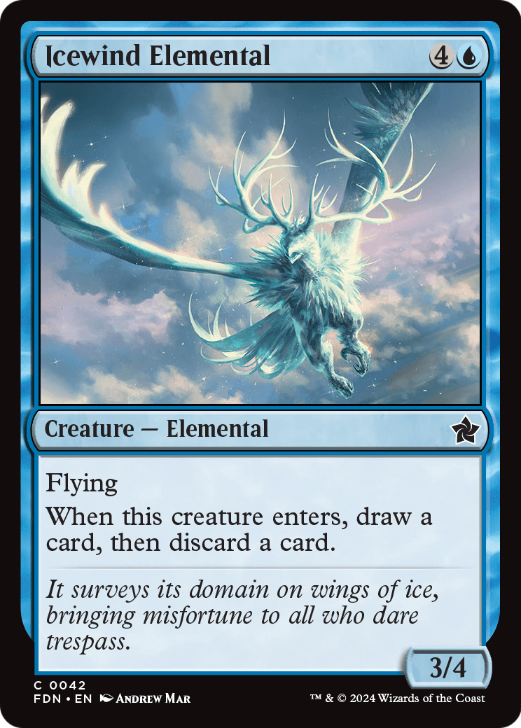 Icewind Elemental - Foil [Foundations]