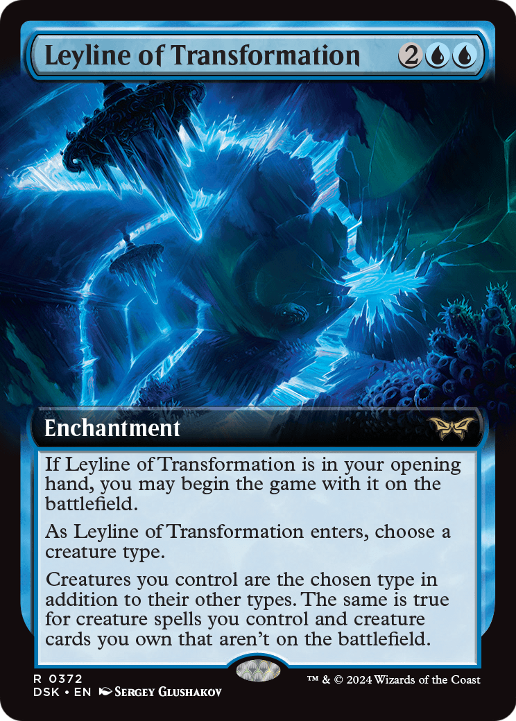 Leyline of Transformation (Extended Art) (DSK-372) [Duskmourn: House of Horror] Foil
