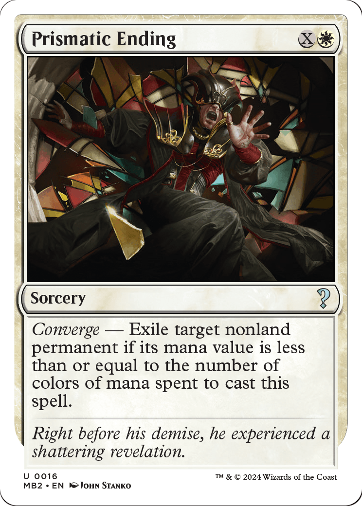 Prismatic Ending (White Border) (MB2-016) [Mystery Booster 2]