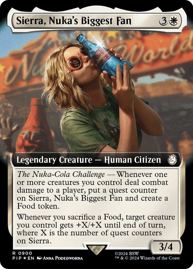 Sierra, Nuka's Biggest Fan (Extended Art) (Surge Foil) (PIP-900) [Fallout] Foil