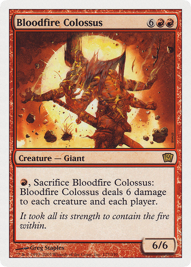 Bloodfire Colossus (9ED-177) [9th Edition]