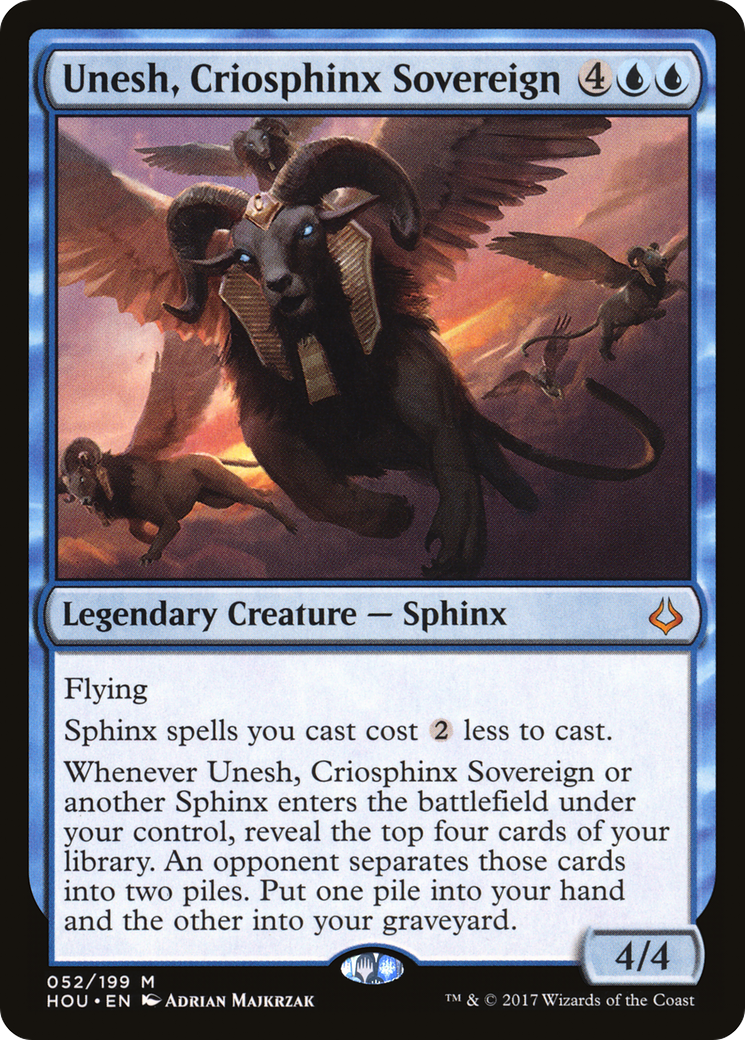 Unesh, Criosphinx Sovereign (HOU-052) [Hour of Devastation] Foil