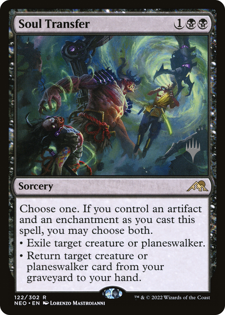 Soul Transfer (PPNEO-122) [Promo Pack: Kamigawa: Neon Dynasty Promos] Foil