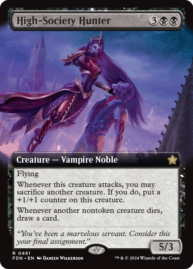 High-Society Hunter (Extended Art) (FDN-461) [Foundations]