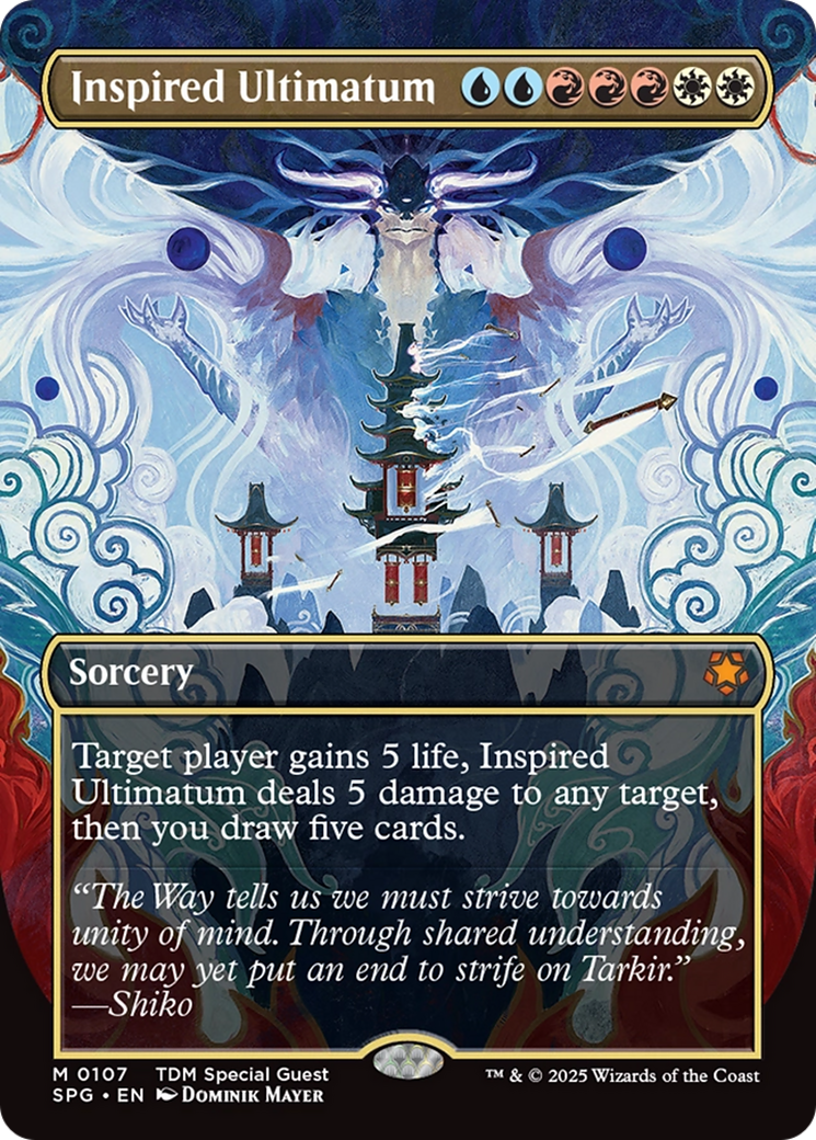 Inspired Ultimatum (Borderless) (SPG-107) [Special Guests] Foil