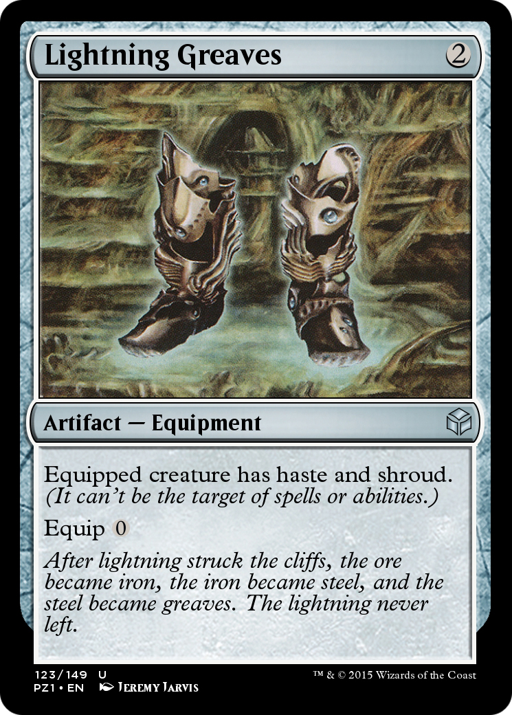Lightning Greaves (PZ1-123) [Legendary Cube Prize Pack] Foil