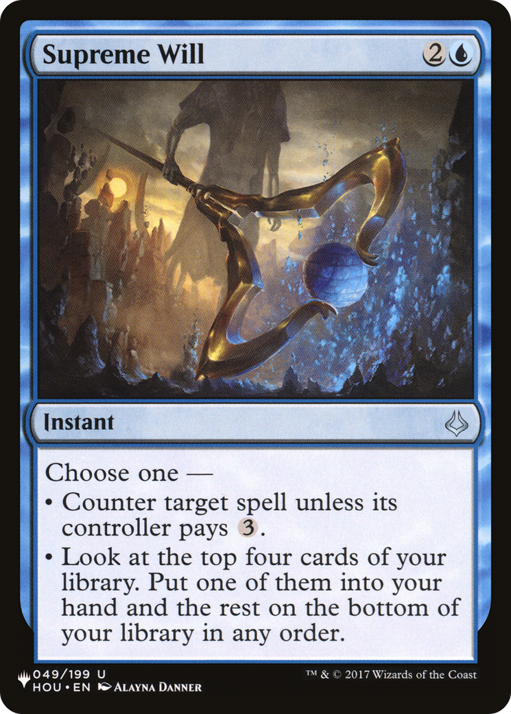 Supreme Will (LIST-049/199) [The List]