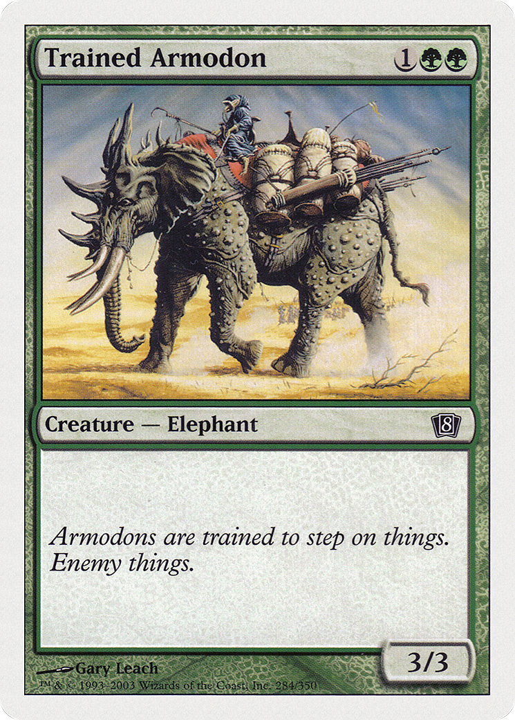 Trained Armodon (8ED-284) [8th Edition]