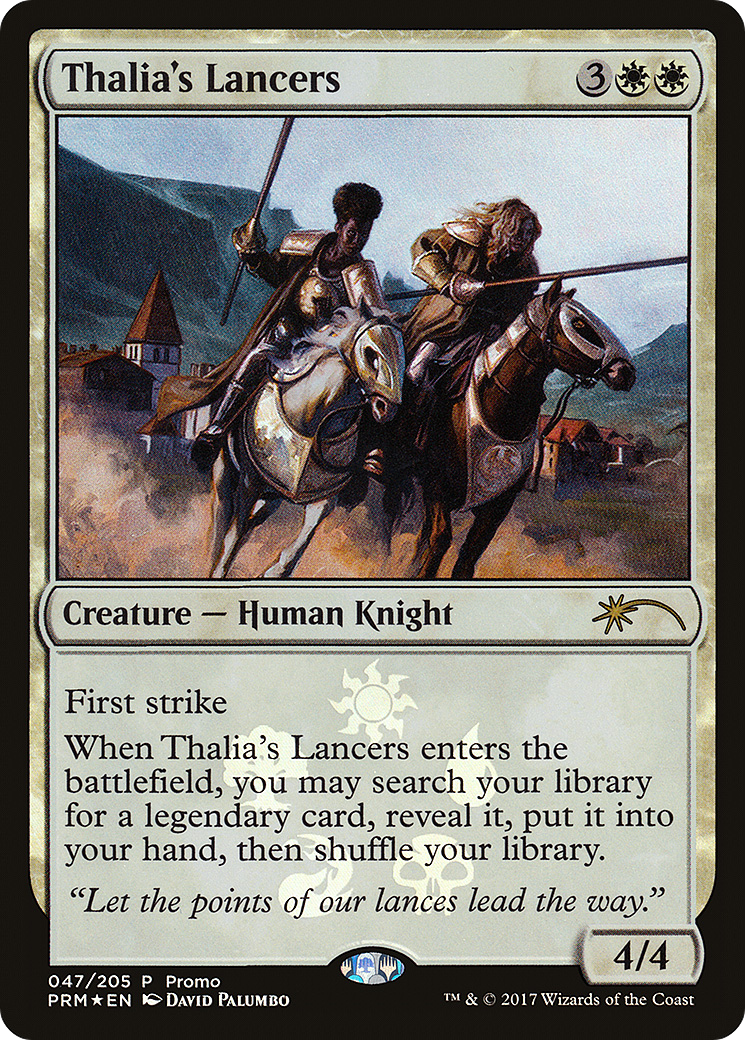 Thalia's Lancers (MEDIA-047) [Eldritch Moon Promos] Foil
