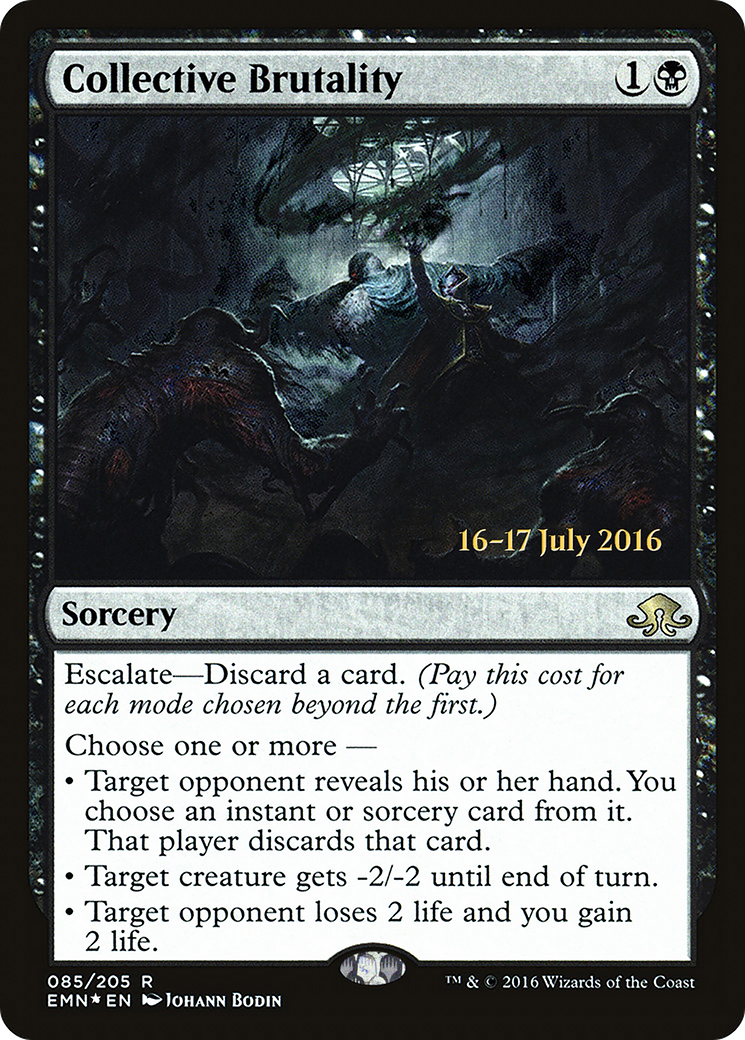 Collective Brutality (PRE-085) [Eldritch Moon Promos] Foil