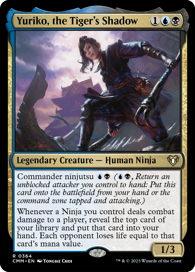Yuriko, the Tiger's Shadow (CMM-364) [Commander Masters] Foil
