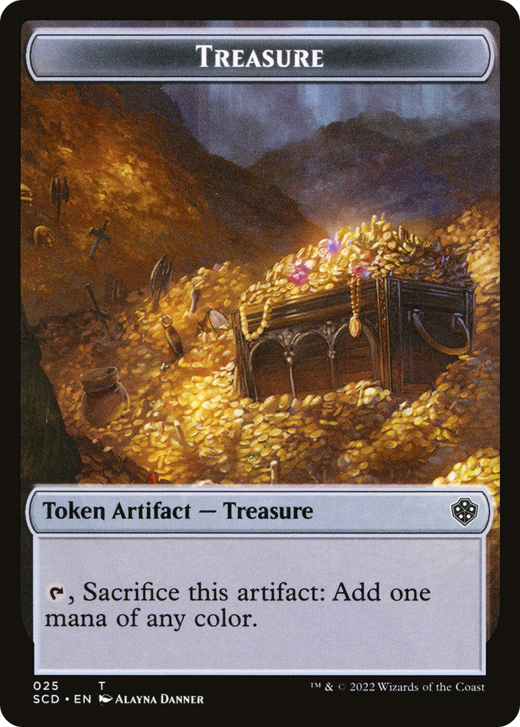 Treasure (TSCD-025) [Starter Commander Deck Tokens] Foil