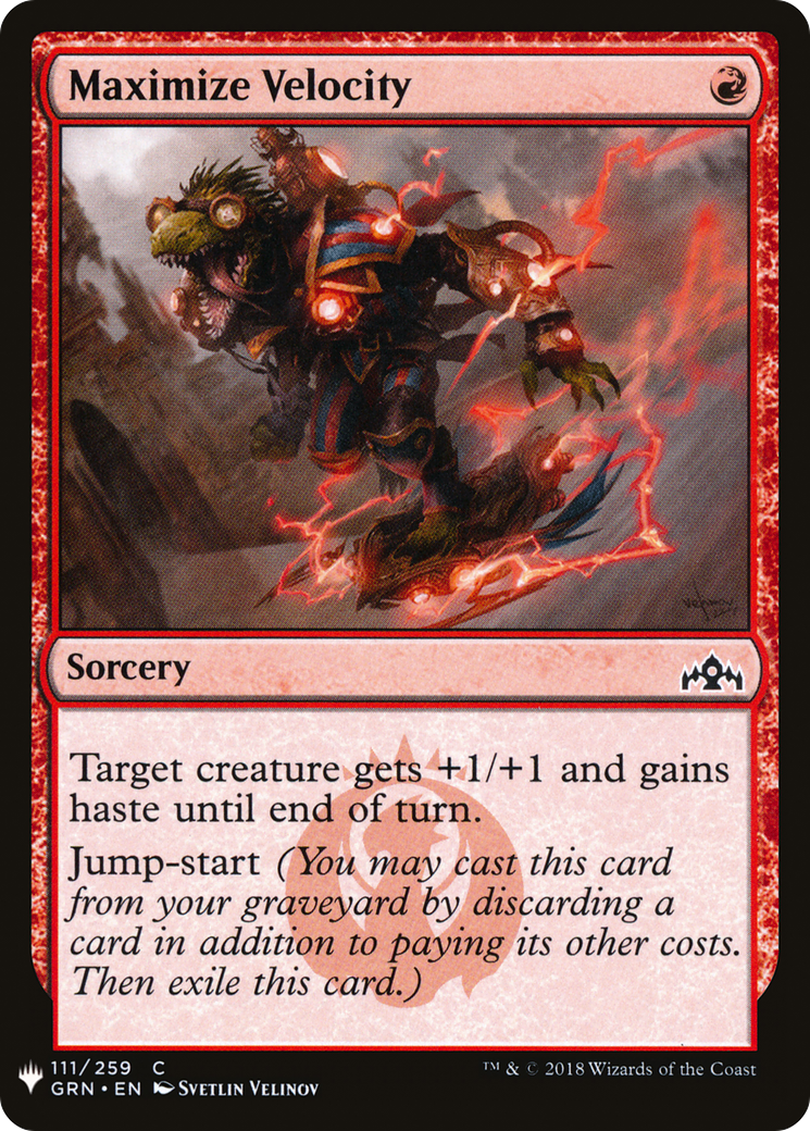 Maximize Velocity (LIST-111) [The List]