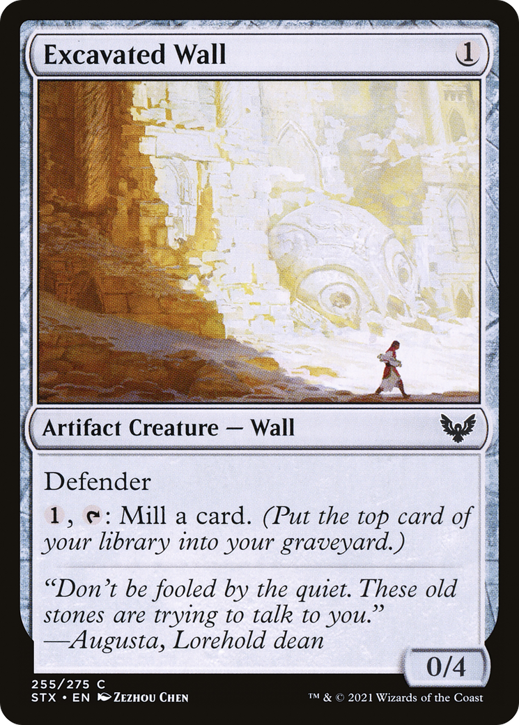 Excavated Wall (STX-255) [Strixhaven: School of Mages]