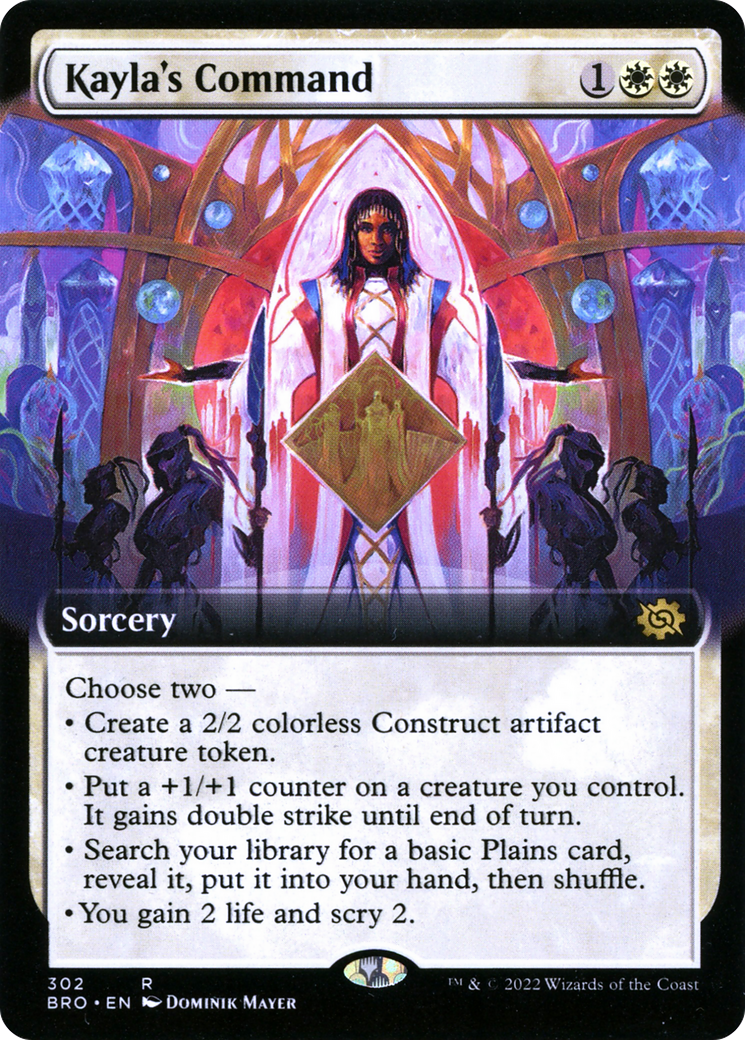 Kayla's Command (Extended Art) (BRO-302) [The Brothers' War] Foil