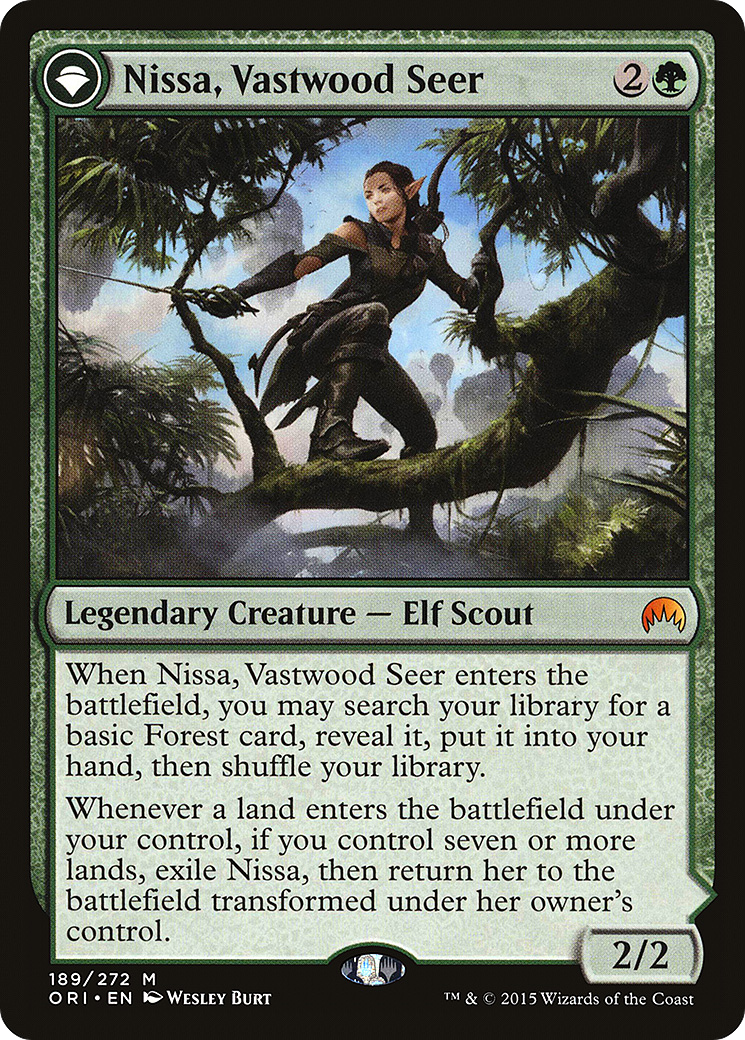 Nissa, Vastwood Seer (ORI-189) [Magic Origins] Foil
