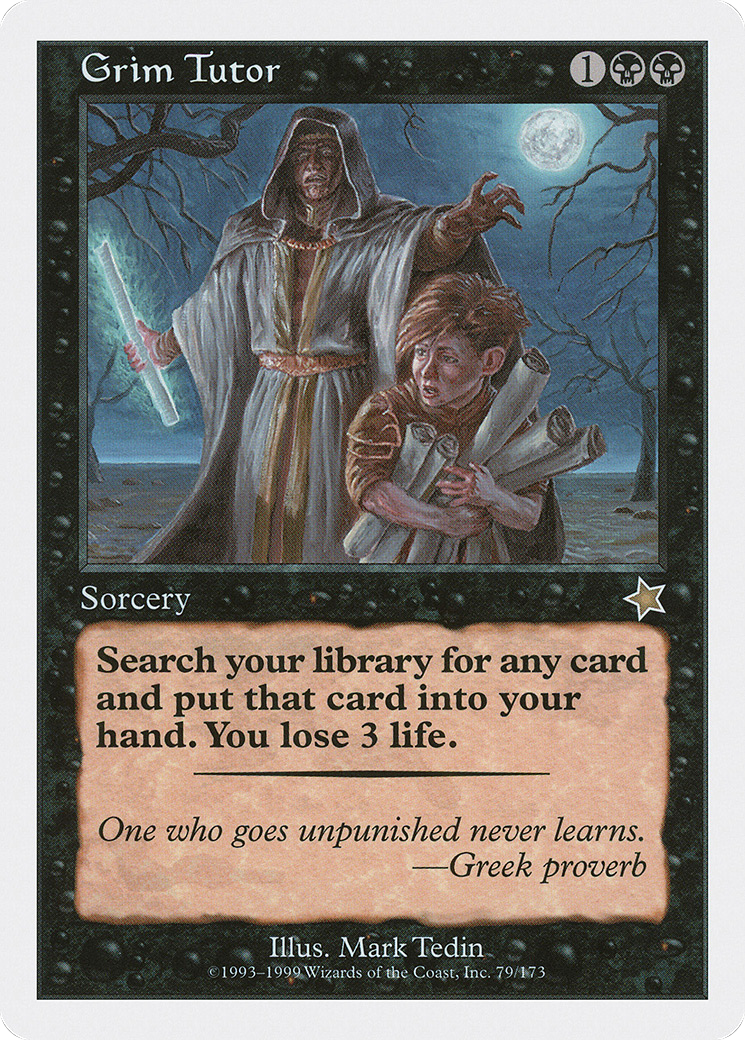 Grim Tutor (S99-079) [Starter 1999]