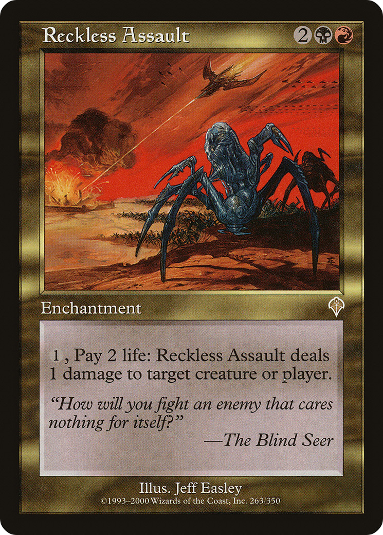 Reckless Assault (INV-263) [Invasion] Foil