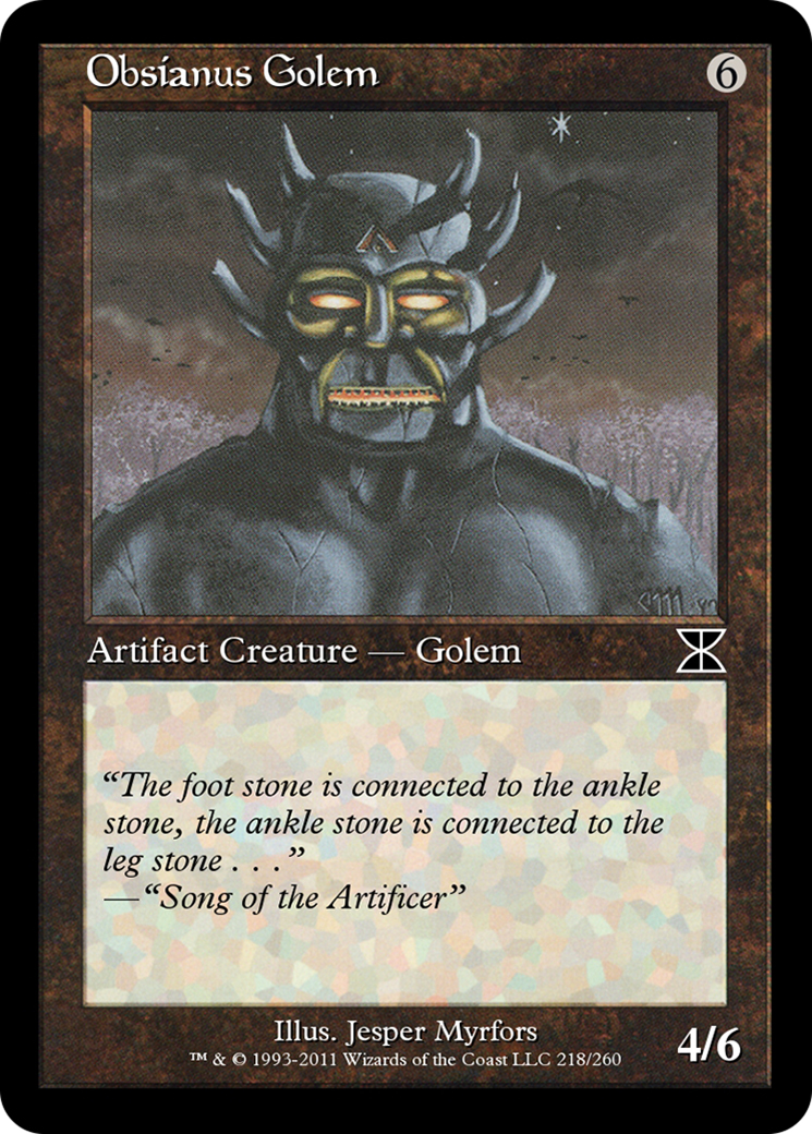 Obsianus Golem (ME4-218) [Masters Edition IV]
