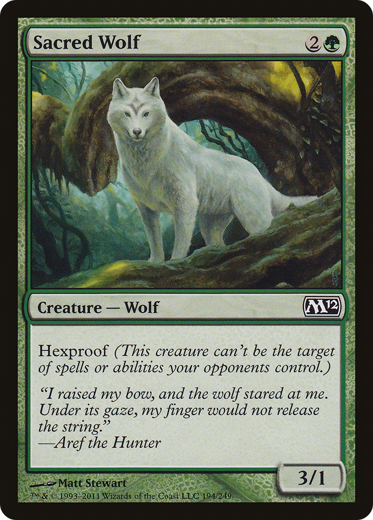 Sacred Wolf (M12-194) [Magic 2012]