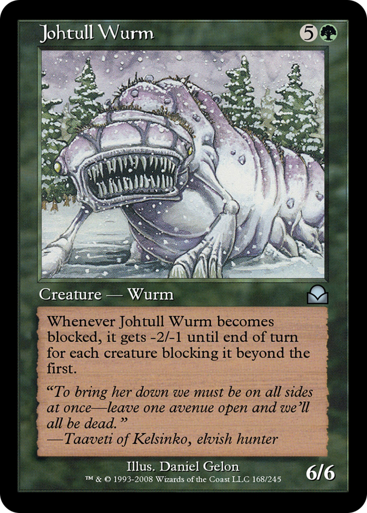 Johtull Wurm (ME2-168) [Masters Edition II] Foil