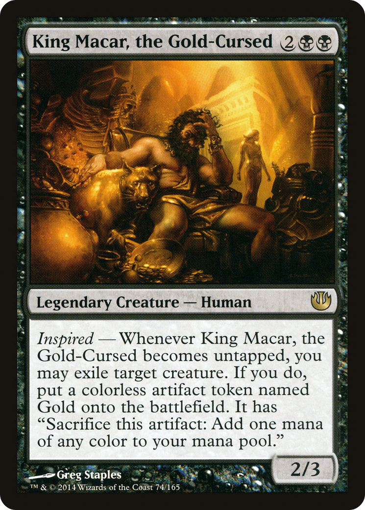 King Macar, the Gold-Cursed (JOU-074) [Journey into Nyx] Foil