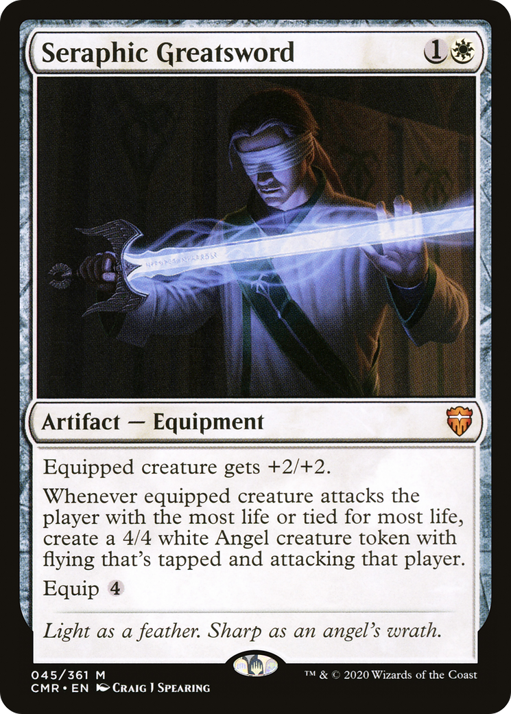 Seraphic Greatsword (CMR-045) [Commander Legends] Foil