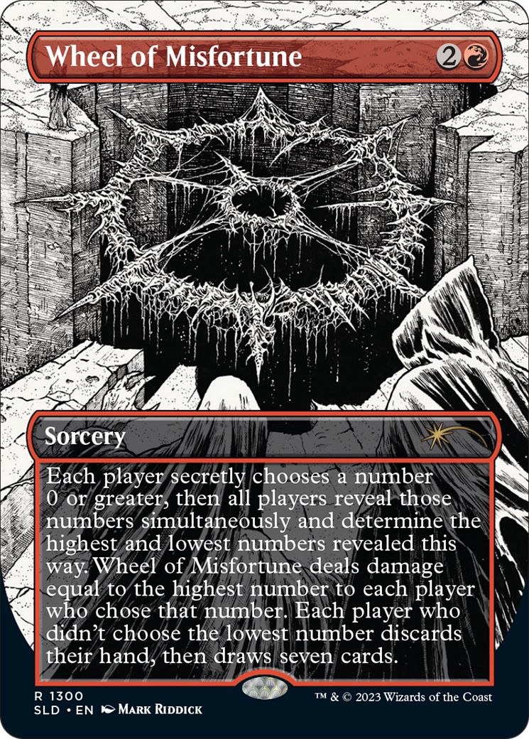 Wheel of Misfortune (SLD-1300) (Borderless) [Secret Lair Drop]