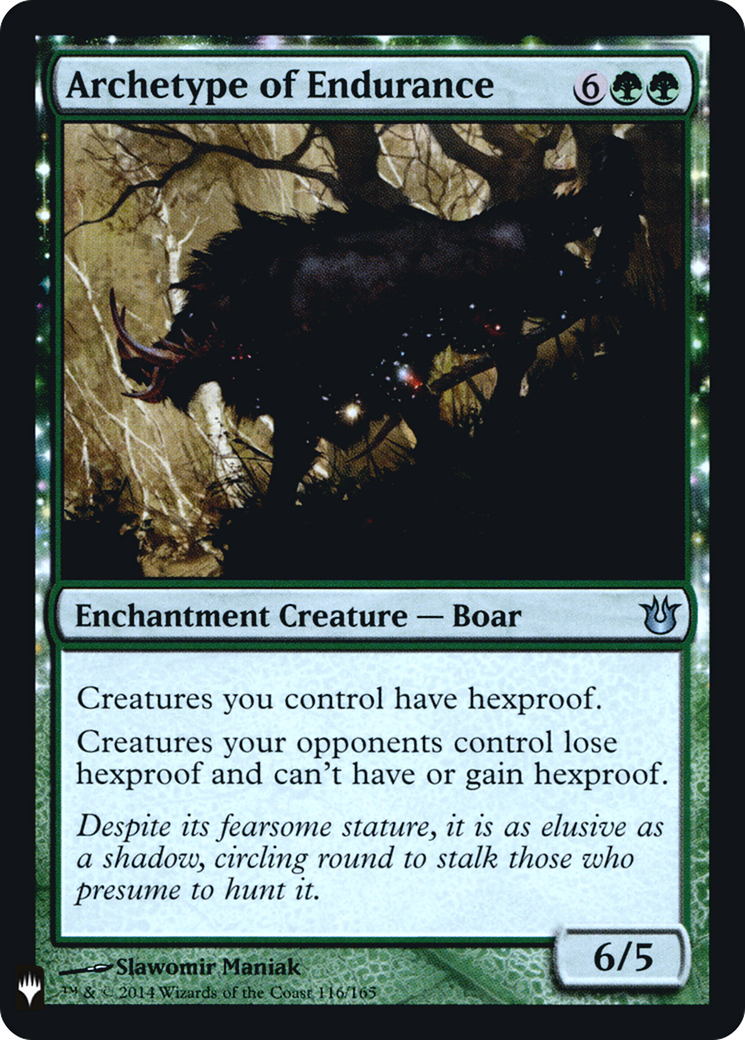 Archetype of Endurance (LIST-116) [The List] Foil