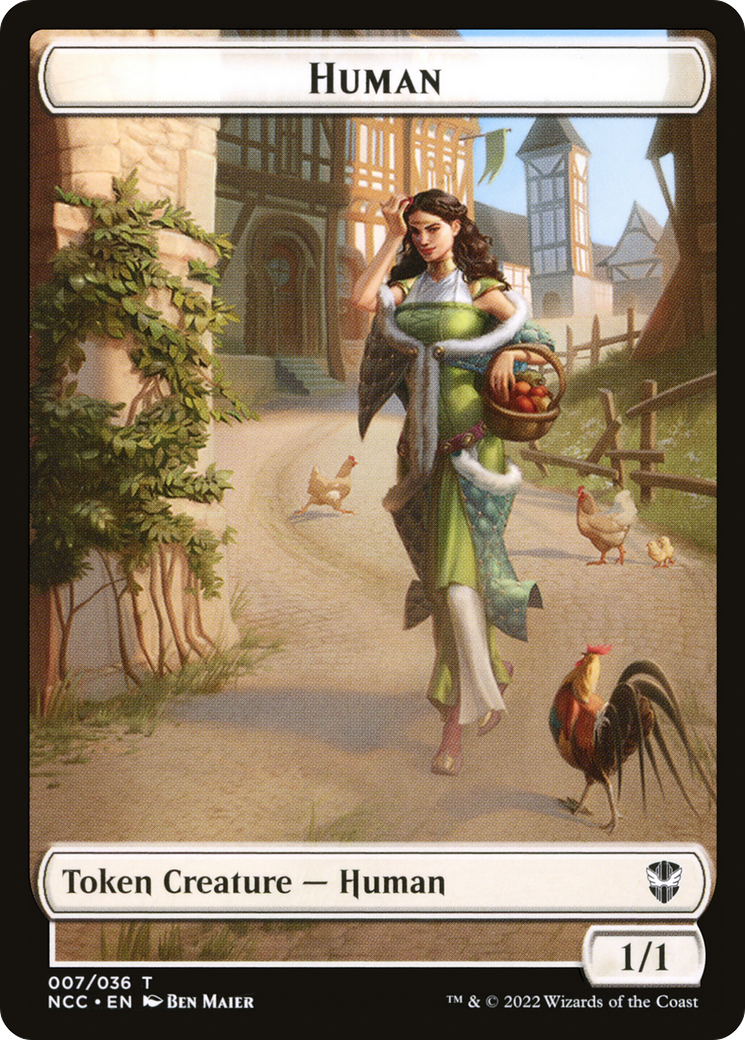 Human (TNCC-007) [New Capenna Commander Tokens] Foil