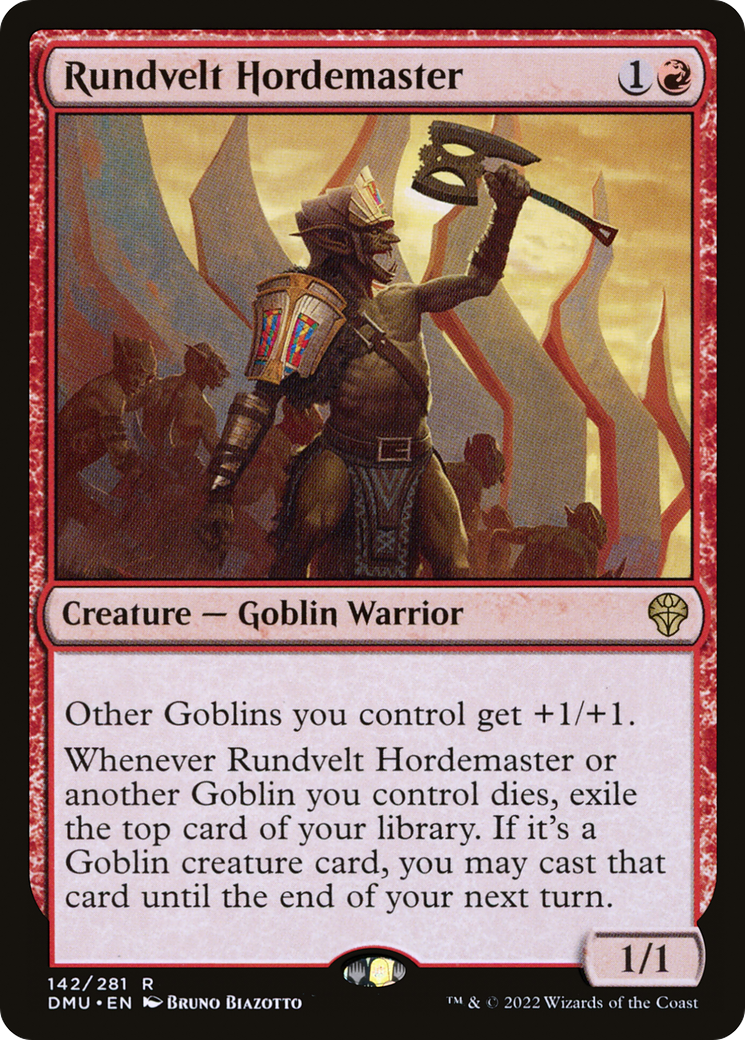 Rundvelt Hordemaster (DMU-142) [Dominaria United] Foil