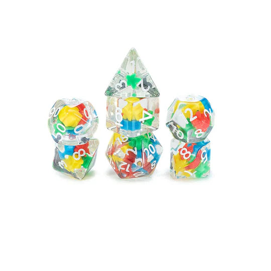 Gate Keeper Games - Inclusion Dice - 'Meeple Dice' 7 Die Set