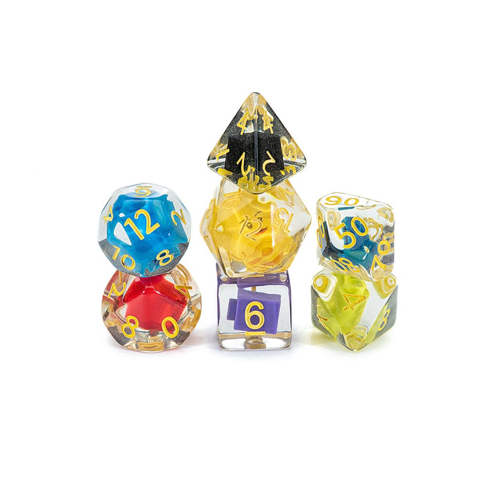 Gate Keeper Games - Inclusion Dice - 'Block Head' 7 Die Set