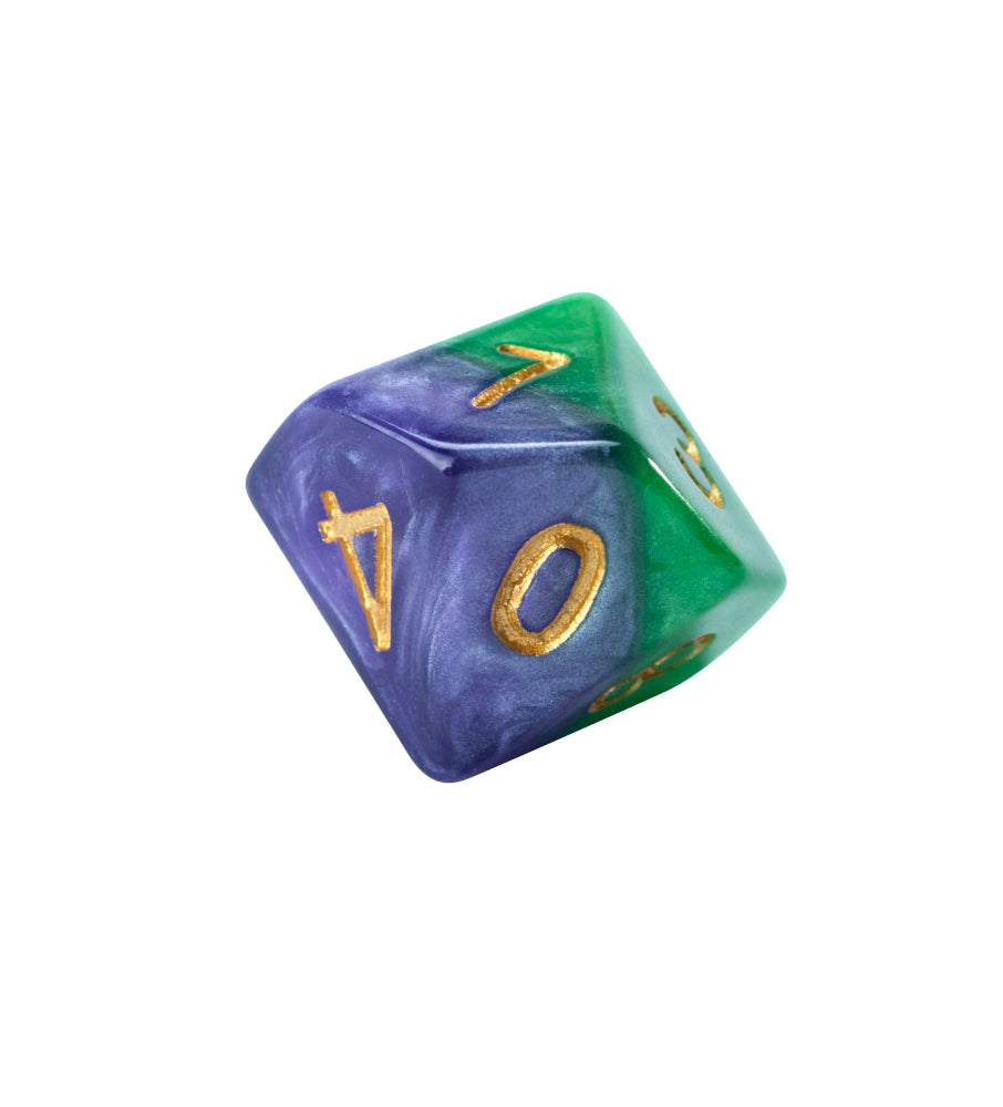 Game Keeper's Dice - Halfsies Dice - 'Gamma' - 10d10 Dice Set