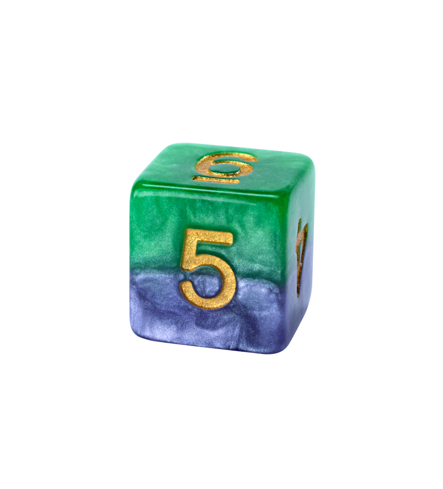Gate Keeper Games - Halfsies Dice - 'Gamma' - 12d6 Dice Set