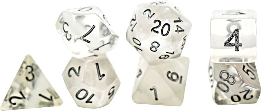 Gate Keeper Games - Neutron Dice - 'Ice' 7 Die Set