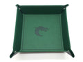 Old School Dice - Dice Rolling Tray: Square - Green