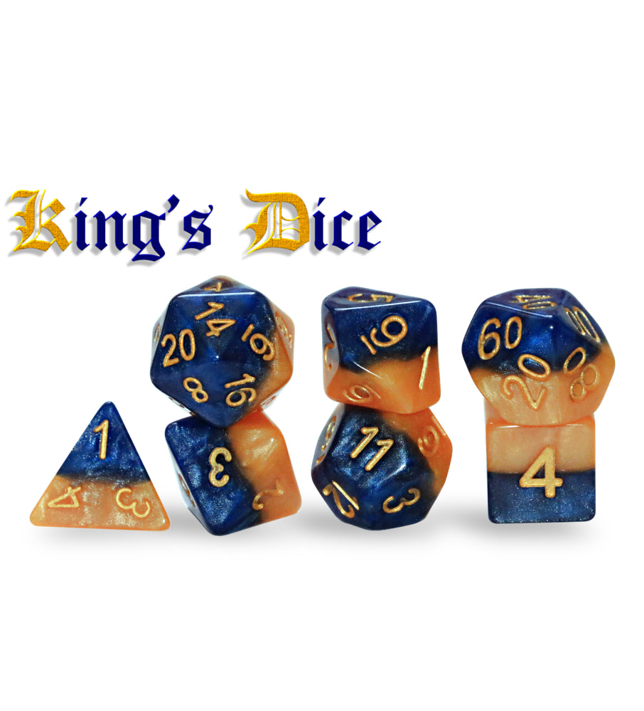 Gate Keeper Games - Halfsies Dice - 'King's Dice' 7 Die Set