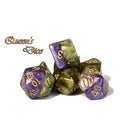 Gate Keeper Games - Halfsies Dice - 'Queen's Dice' 7 Die Set