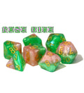 Gate Keeper Games - Halfsies Dice - 'Rose Dice' 7 Die Set