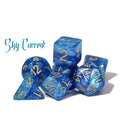 Gate Keeper Games - Halfsies Dice - 'Sky Current' 7 Die Set